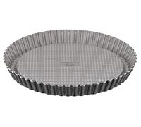 Lagostina Gustosa - Molde para tartas de acero antiadherente para horno, color negro, diámetro de 28 cm