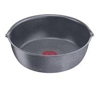 Lagostina Ingenio Mineralis Green Sartén 26 cm, sartén de aluminio 100% reciclado, para gas, horno e inducción, con indicador de cocción, mango extraíble y fondo indeformable