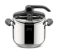 Lagostina Mia Lagoeasy'UP Olla a Presión 7 L en Acero Inoxidable 18/10 Ø 22 cm, Olla Inducción y Gas, Apertura Fácil de la Tapa, Base Irradial Plus de 3 capas, Apta para Lavavajillas