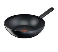 Lagostina Rigenera Green Wok antiadherente de aluminio 100% reciclado, Ø 28 cm, sartén de inducción de gas y horno, revestimiento antiarañazos, mango ergonómico