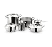 Lagostina Sfiziosa Batería De Cocina Con 10 Piezas, Acero Inoxidable, Plateado