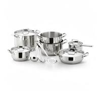 Lagostina Batería de cocina Sfiziosa, acero inoxidable, 13 piezas