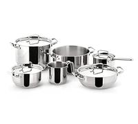 Lagostina Sfiziosa Batería De Cocina Con 10 Piezas, Acero Inoxidable, Plateado