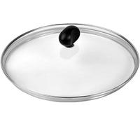 Lagostina, Tapa para ollas de cristal, con válvula para salida de vapor y borde de acero, lavable en lavavajillas, mango cómodo, diámetro 20 cm