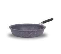 Lagostina Tempra Mineral Sartén antiadherente de acero y aluminio con revestimiento mineral+ Ø 20 cm, mango de silicona, efecto piedra, apta para todas las fuentes de calor