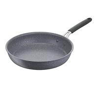Lagostina Tempra Mineral Sartén antiadherente de acero y aluminio con revestimiento mineral+ Ø 28 cm, mango de silicona, efecto piedra, apta para todas las fuentes de calor
