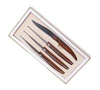 LAGUIOLE - Juego de 4 cuchillos de carne "stonewash