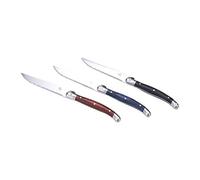 LAGUIOLE - Set de 6 cuchillos para bistec sobre bloque de madera