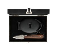Laguiole Style de Vie Luxury Line - Cuchillo para ostras (madera wengué, con soporte para ostras