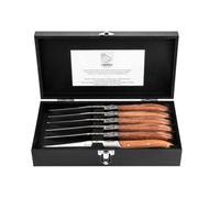 Laguiole Style de Vie Luxury Line Pakka Rose - Juego de 6 cuchillos para carne, color rosa