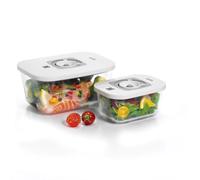 Laica Recipientes de cristal VT33060 – Pack de 2 con función al vacío (0.5–1.5 L)