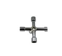 LAJHDCG Llave multifunción for interruptor cruzado de electricista, fontanero, llave triangular cuadrada Universal for radiador de purga de tren de Gas (4 en 1)(Hexagonal squarehole)