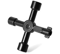 LAJHDCG Llave multifunción for interruptor cruzado de electricista, fontanero, llave triangular cuadrada universal for radiador de purga de tren de gas (4 en 1)
