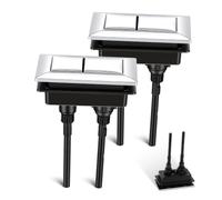 LALADEFIEE 2 Piezas Botón de Doble Descarga Rectangular para Inodoro Diseño Adaptable y Control de Agua en Abs para Tanque de Baño Funcional y Estilizado Color Aleatorio