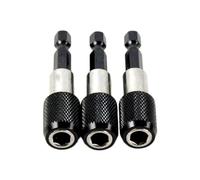 LALADEFIEE Alargador de Destornillador Magnético Ajustable de 60 Mm Soporte para Puntas Hexagonal Negro, Accesorio para Taladros y Prolongador Atornillador