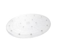 LALADEFIEE Bandeja Giratoria Acrílico Transparente 30 Cm 12 Pulgadas Plato Giratorio Multifuncional Estante de Almacenamiento Giratorio Organizador de Condimentos para Cocina Hogar