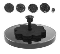 LALADEFIEE Bomba de Fuente Flotante Solar Fuente Solar Flotante para Jardín 200 L/h Plástico Negro para Estanque y Baño de Pájaros Decoración Exterior