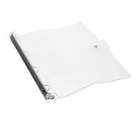 LALADEFIEE Carpeta Transparente Funda para Notepad para Cuaderno A4 Tapa de Plástico y Cierre a Presión para Escuela y Oficina