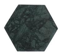 LALADEFIEE Posavasos Antideslizantes de Mármol Verde Hexagonal para Tazas y Vasos, Almohadilla Aislante Térmica Adecuado para Decoración en Casa y Café