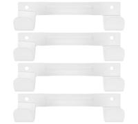 LALADEFIEE Soporte para Tabla de Planchar Gancho en Forma de T de Hierro 4 Piezas Blanco para Ahorro de Espacio y Compatibilidad Amplia en Cuarto de Lavado o Armario