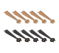 LALAFINA 10 Reglas de Madera Diseño de Gato Estilo Retro, Escalas Claras y Fácil Identificación, Adecuado Hogar Escuela