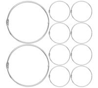 LALAFINA 10 Unidades Anillos de Metal para Carpeta de Diseño Duradero y Resistente para Encuadernación y Organización de Documentos