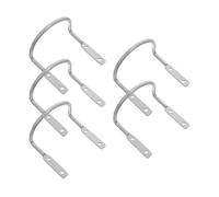 LALAFINA 5 Piezas Porta Martillo Robusto de Hierro Plata Soporte Resistente y Almacenamiento en Capas para Bolsas de Herramientas Móviles y Uso al Aire Libre