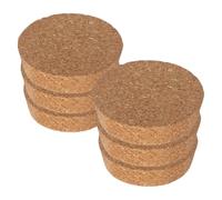 LALAFINA 6 Tapones de Corcho para Botellas de Vidrio y Jarrones Hidropónicos Diseño Único, Cierre Hermético y Material Natural Marrón, Ideales para Oficina y Bodas