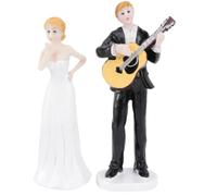 LALAFINA Adorno para Tarta de Novios de Resina Natural Elegante y Romántico para Decoración de Boda y Obsequio Especial para Parejas en Exhibición