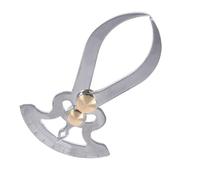 LALAFINA Calibre de Acero Inoxidable para Medir Grosor Tuerca Fija Desmontable y Resistente Corrosión, Herramienta para Medición Interior y Exterior en Exteriores