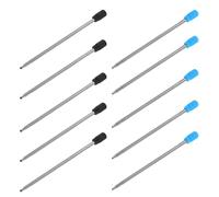 LALAFINA Cartuchos de Bolígrafo Recarga de Tinta para Bolígrafo 80piezas 7cm Metal Negro y Azul Escritura Suave, Resistencia al Desgaste, para Tareas Escolares y Escritura de Gran Volumen,