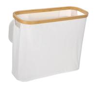 LALAFINA Cesta para Rollos de Papel Higiénico Plegable con Tapa, Organizador de Baño Multifuncional de Tela Oxford Beige, Diseño Moderno para Dormitorio y Sala