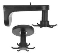 LALAFINA Colgador de Pared Adhesivo Diseño Giratorio de 6 Garras para Utensilios de Cocina 2piezas Negro Abs Adecuado para Organizar Utensilios en Cerámica y Metal