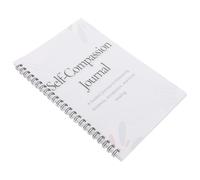 LALAFINA Diario Guiado de Crecimiento Personal, Cuaderno de Diario de Autocuidado, Blanco, Papel y Metal, Indicaciones Guiadas, Escritura Suave, Evita Traspaso de Tinta, Reflexión Diaria,