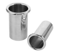 LALAFINA Organizador de Acero Inoxidable 2 Piezas Plata, Redondo, Resistente al Calor Diseño Compacto para Salón y Barberías para Espacios Pequeños