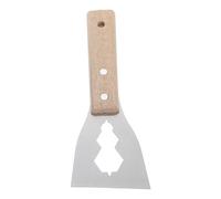 LALAFINA Raspador Multifuncional Paredes y Quitar Cemento de Acero Inoxidable Mango de Madera, Pala de Pintura, para Limpiar Pisos
