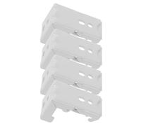 LALAFINA Soporte de Persiana Romana de 22mm para Cortinas, Fijación Tipo 7 en Forma de Gancho, Instalación Superior y Lateral, Paquete de 4 Piezas para Ventanas