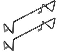 LALAFINA Soportes Antideslizantes para Colchón 2 Piezas Hierro Negro 8x80x280 Mm Barra Retención Colchones para Estructura de Cama Evita Deslizamiento y Deformación Muebles Dormitorio