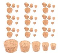 LALAFINA Tapones de Corcho de Madera que Conserva la Bebida en Buen Estado 50 Cierre Hermético para Botellas de Vino Ideales para Restaurantes y Clubes