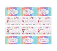 LALAFINA Tarjetas Perforadas de Recompensa Papel Diseño Adorable y Estilo Cartoon 150 Ideales para Motivación y Colección de Puntos Aula