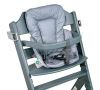 LaLoona Reductor para Trona Bebeconfort/Safety 1st Timba, Cojin Trona Madera, Cojin Impermeable Trona OEKO-TEX 100, Lavable a Máquina - Gris