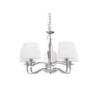 Lamapara de techo metal color cromo serie detroit 60cm