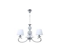 Lamapara de techo metal color cromo serie honduras 60cm