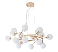 Lamapara de techo metal color dorado serie anabel 80cm