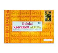 LAMARE - Varillas de Incienso Goloka Nag Champa Fusión Series - Dos Fragancias En Cada Varilla - Un Nuevo Toque - Variedad Aromática - Artesanía Meticulosa - 15 gr x 12 Cajas = 180 gr (Arruda)