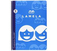 Lamela 07003 - Cuaderno Básico con Espiral, 40 hojas, 3 mm, Tamaño A5, Colores/Modelos Surtidos