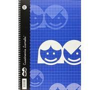 Lamela Cuaderno espiral Folio 80 hojas Cuadrovía 5 mm Tapa básica surtido