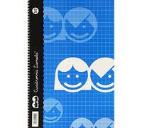 Lamela 68702 - Cuaderno básico tipo folio, 80 hojas, franja de colores surtidos