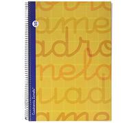 Lamela 7FTE003N Cuaderno folio en espiral, Color naranj, 80 hojas