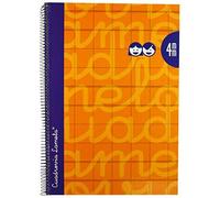 Lamela 7FTE004N - Cuaderno con espiral, tipo folio, Naranja